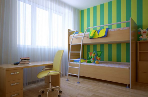 Интерьер детской комнаты.